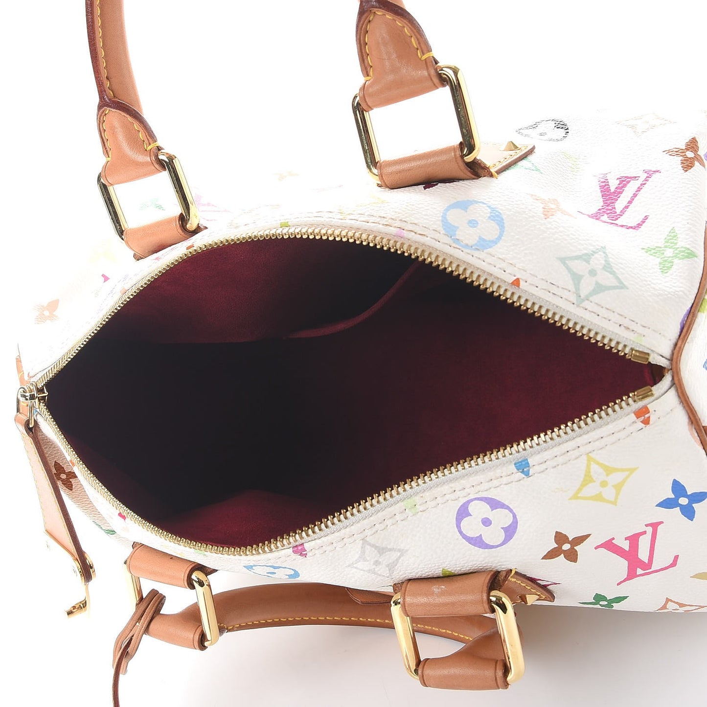 Monogram Multicolor Speedy 30 White