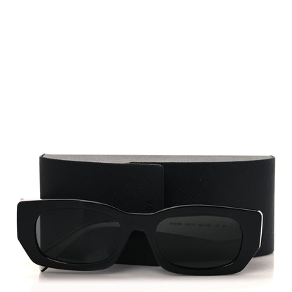 Prada Acetate Sunglasses SPR B05 Black White 7 of 7