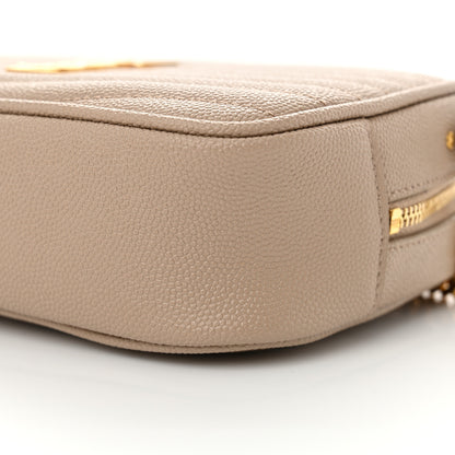 Saint Laurent Calfskin Matelasse Monogram Mini Lou Camera Bag Dark Beige 10 of 10