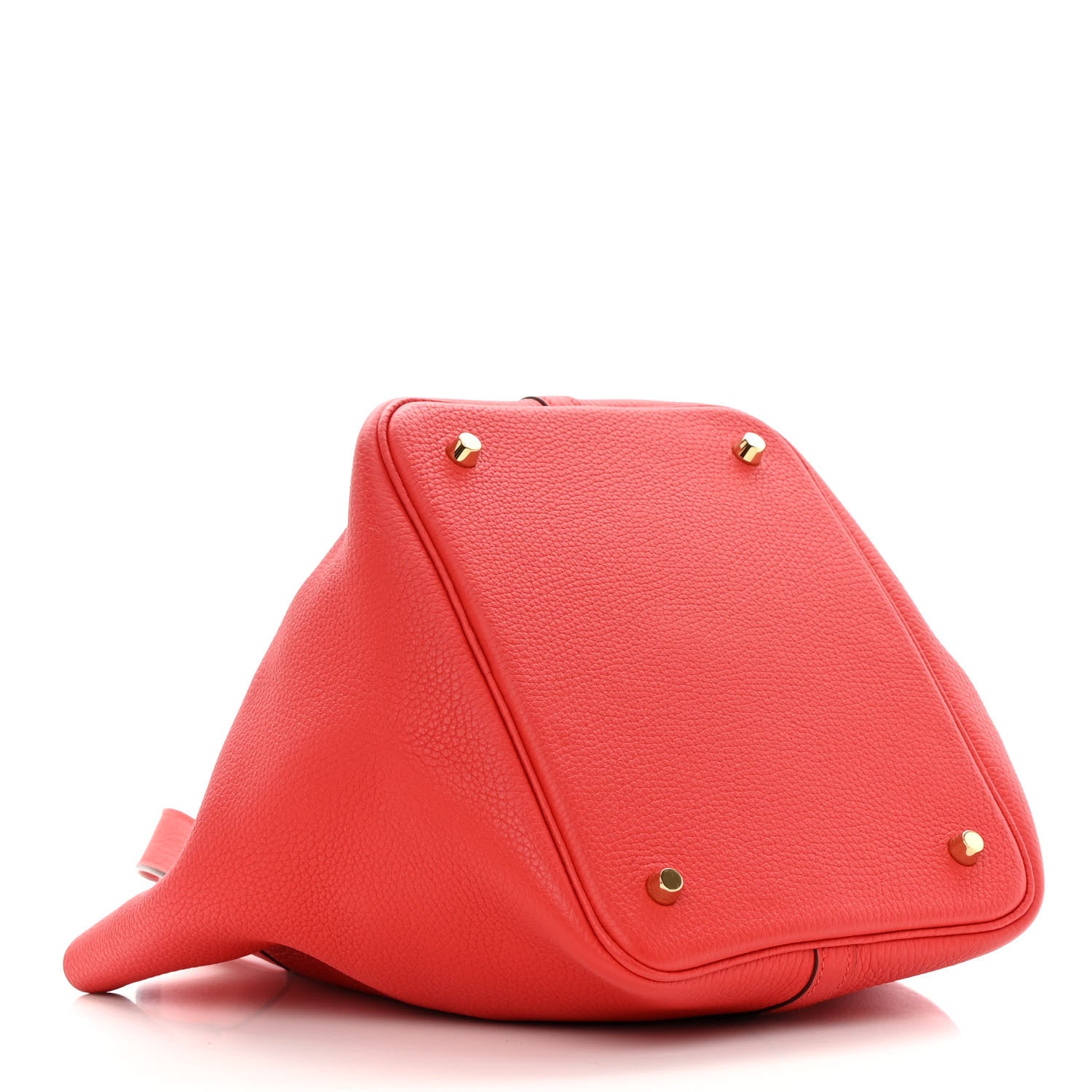 Hermes Taurillon Clemence Picotin Lock 22 MM Rouge de Coeur 4 of 11