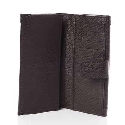 Gucci Calfskin Continental Charmy Wallet Dark Brown 5 of 8