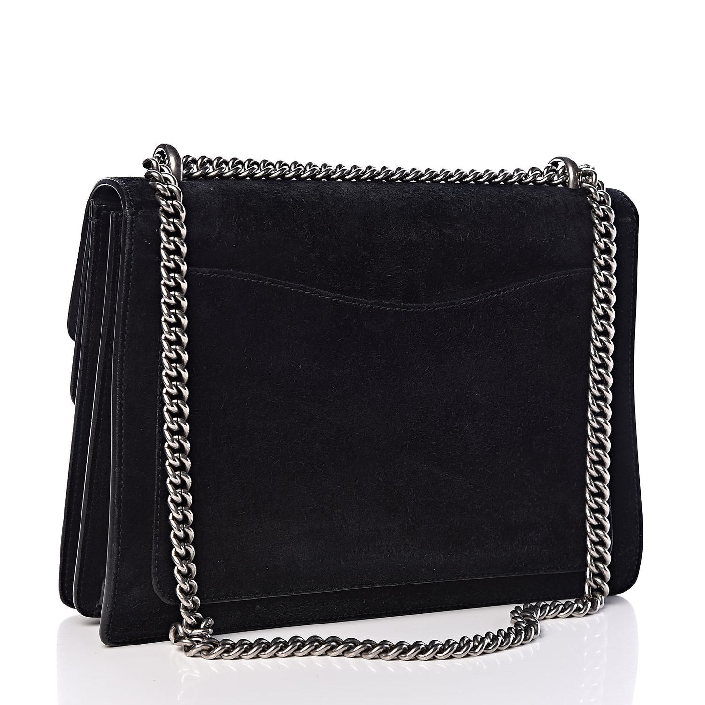 Suede Medium Dionysus Shoulder Bag Black