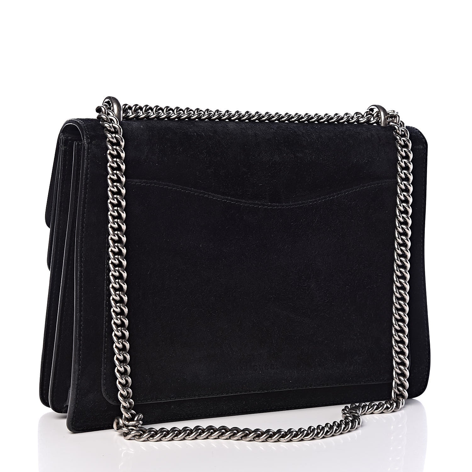 Gucci Suede Medium Dionysus Shoulder Bag Black 3 of 10