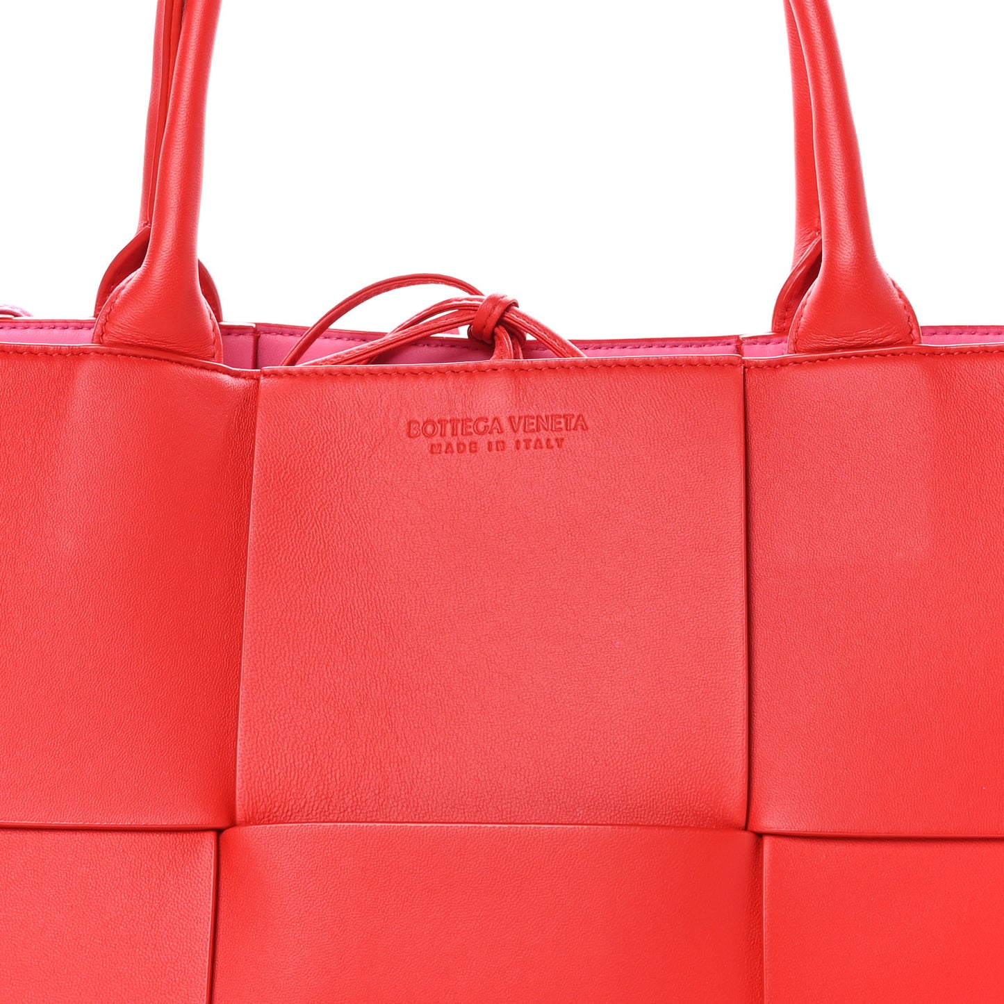 Nappa Maxi Intrecciato Arco Tote Firework
