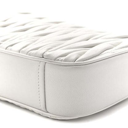 Miu Miu Nappa Matelasse Flap Shoulder Bag White 9 of 9