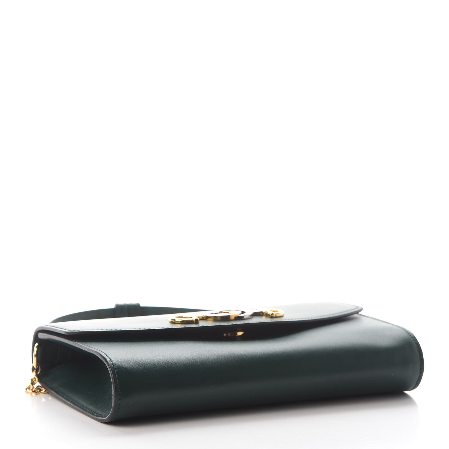 Gucci Smooth Calfskin Small Zumi Top Handle Shoulder Bag Vintage Green 3 of 9