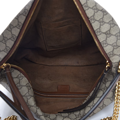 Gucci GG Supreme Monogram Large Linea A Hobo Light Brown 6 of 16