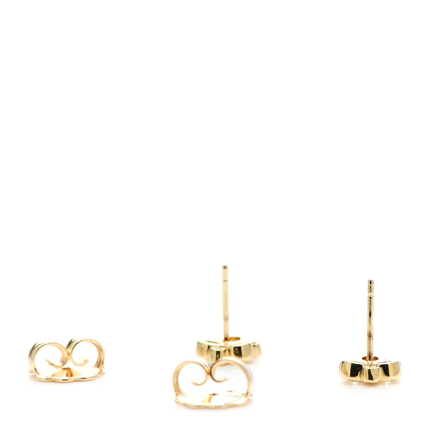 18K Yellow Gold Diamond Small Classic Trio Earrings