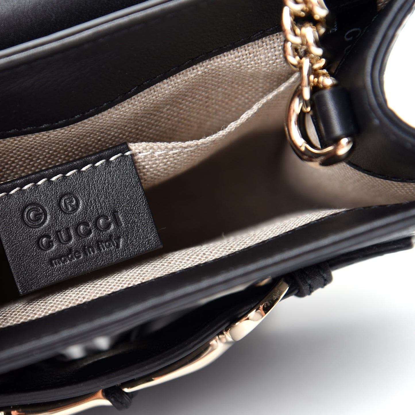 Microguccissima Mini Emily Shoulder Bag Black