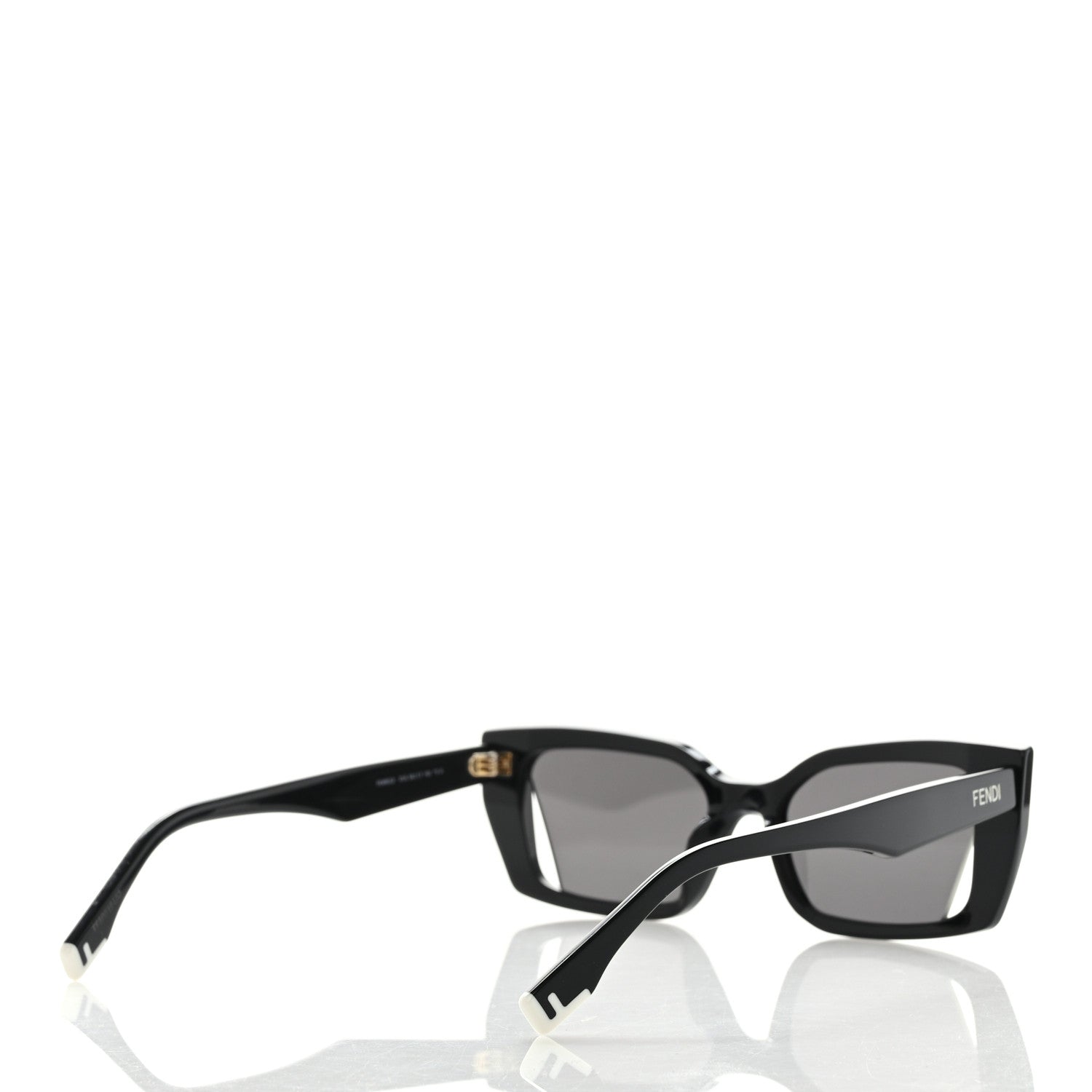 Fendi Acetate Cat Eye Sunglasses FE40032I Black 4 of 8