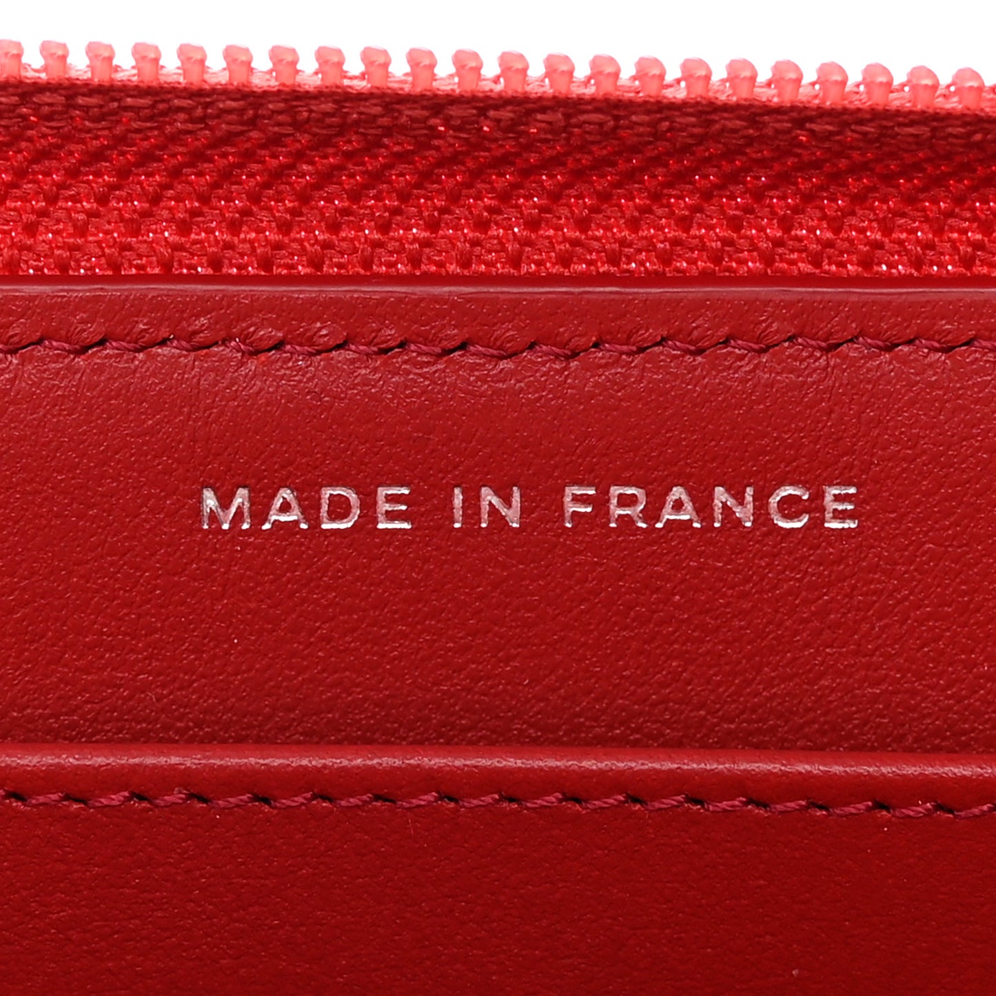 Caviar Quilted Long Boy Zip Around Wallet Red