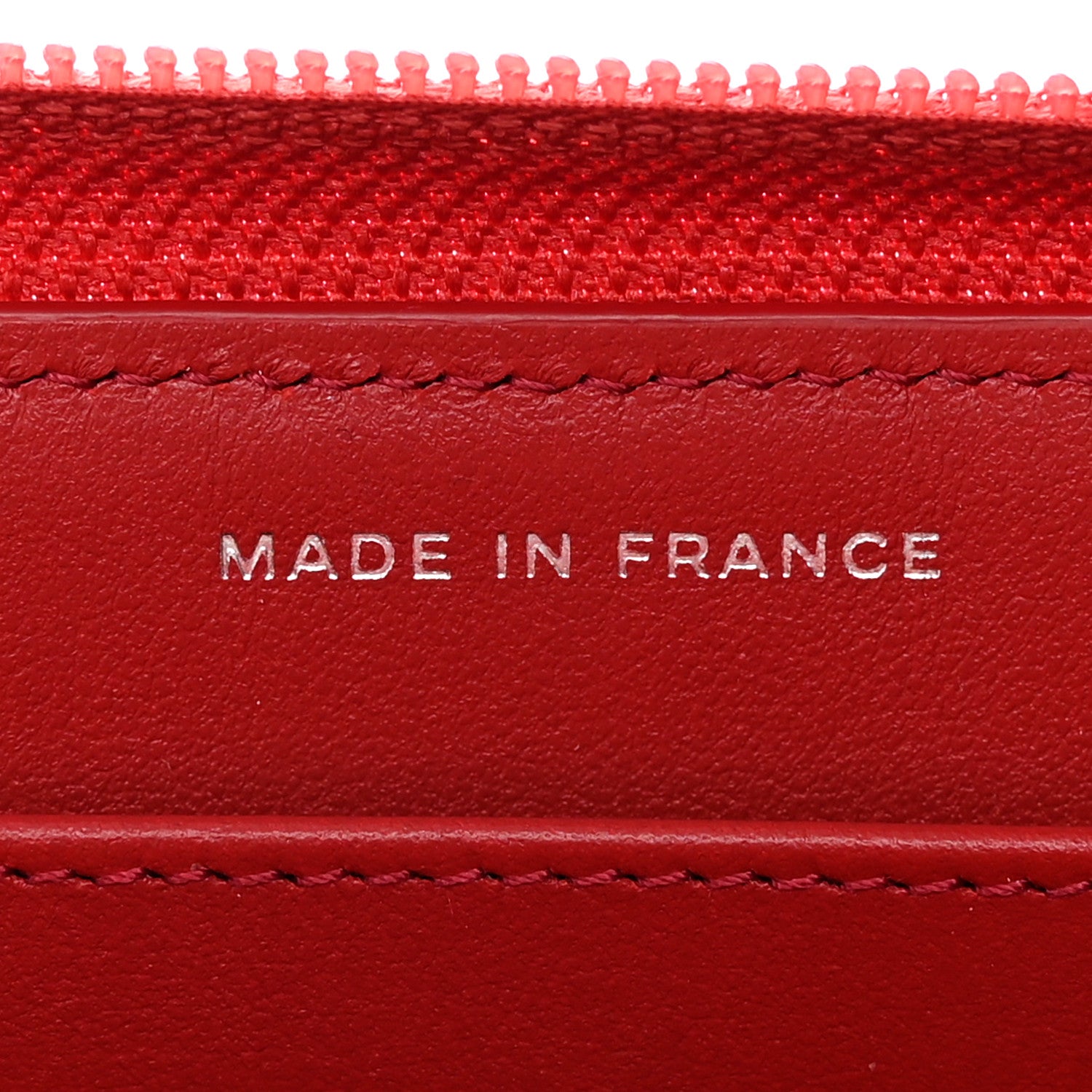 Chanel Caviar Quilted Long Boy Zip Around Wallet Red 7 of 10