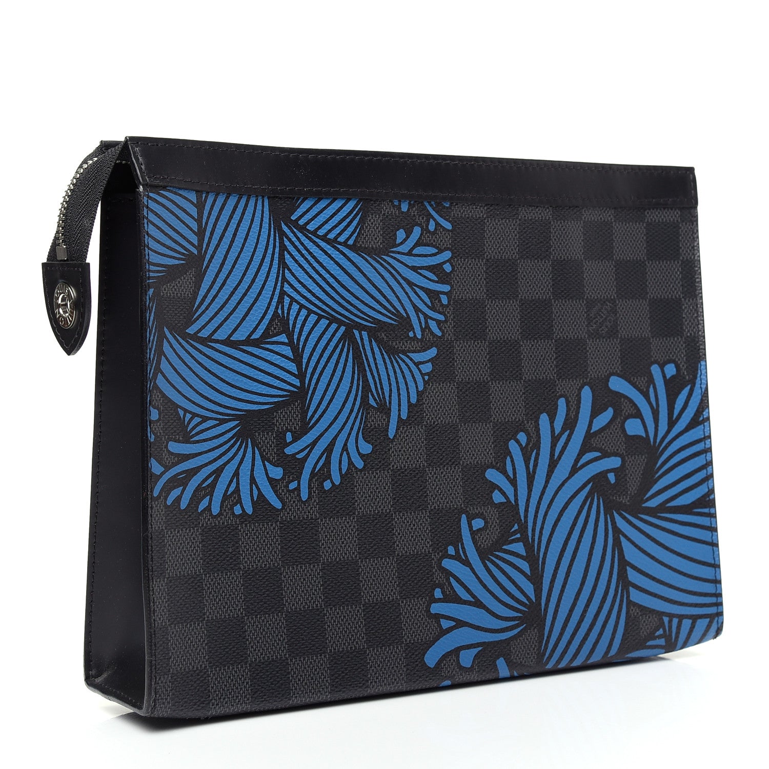 Louis Vuitton Damier Graphite Rope Pochette Voyage Blue 3 of 7