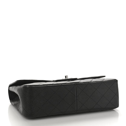 Chanel Caviar Quilted Jumbo Single Flap Black 4 of 9