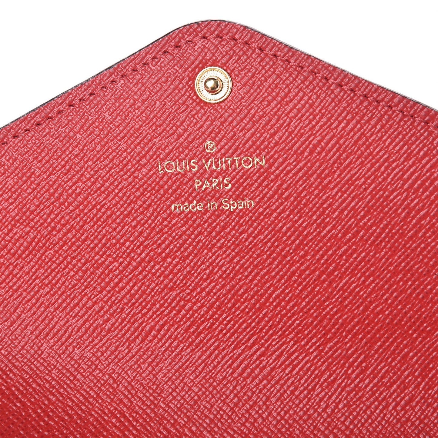 Damier Ebene Josephine Wallet Red