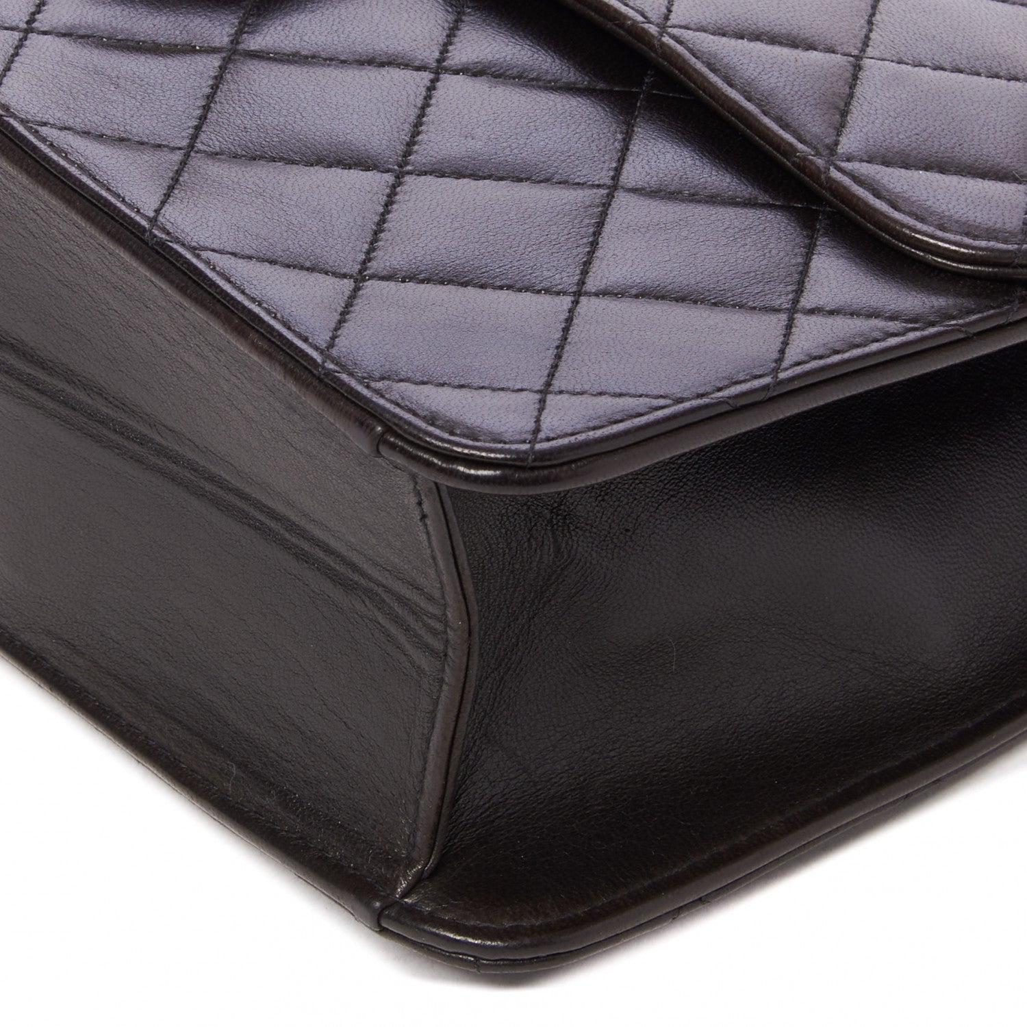Chanel Lambskin Quilted Medium Single Flap Black 4 of 9
