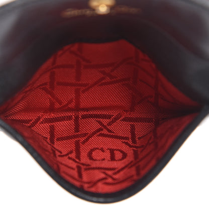Christian Dior Lambskin Cannage Lady Dior Flap Card Holder Black 5 of 9