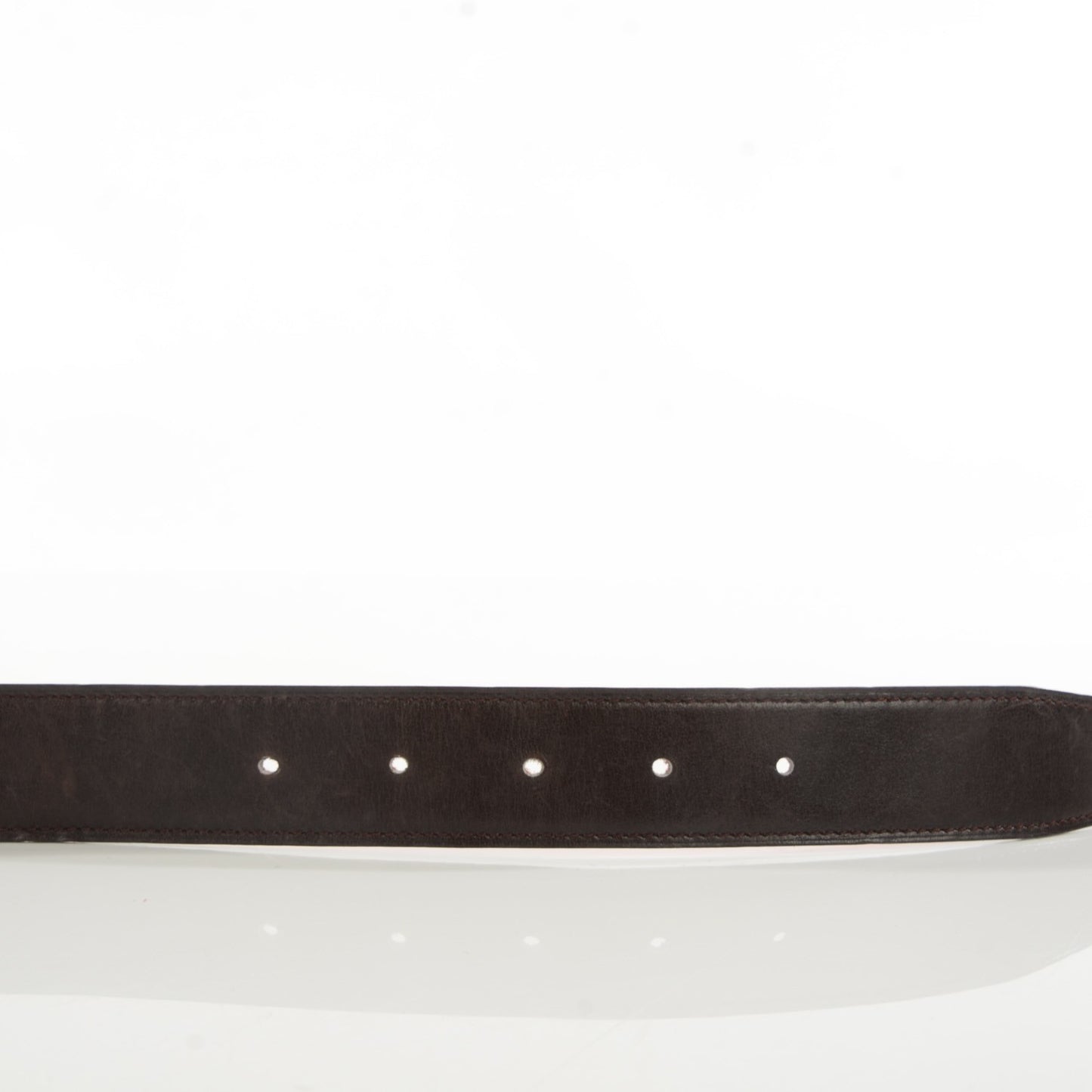 Box Togo Reversible 32mm H Belt 85 Orange Chocolate
