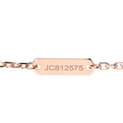 Van Cleef & Arpels 18K Rose Gold Gray Mother of Pearl Vintage Alhambra Pendant Necklace 6 of 7