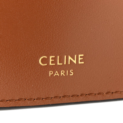 Celine Satinated Calfskin 16 Small Tri-Fold Wallet Tan 7 of 8