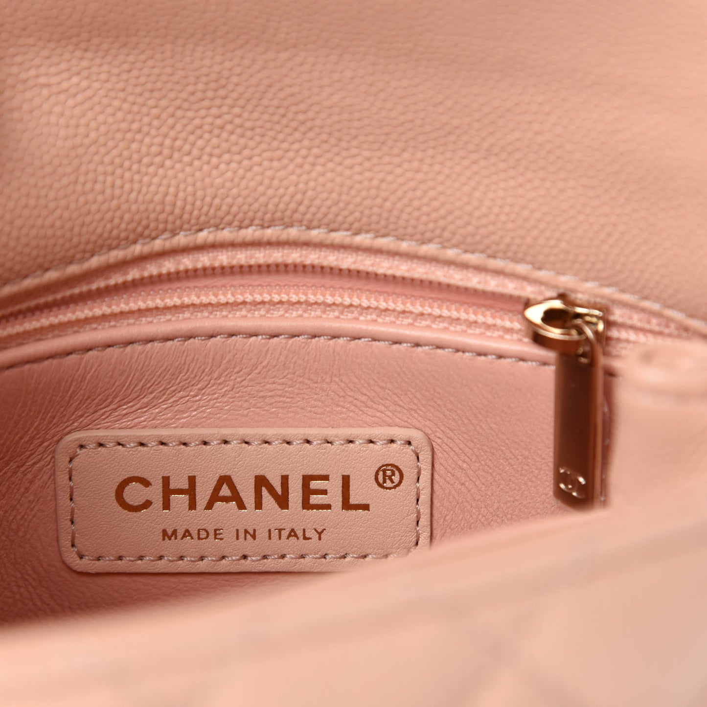 Caviar Quilted Extra Mini Coco Handle Flap Light Pink