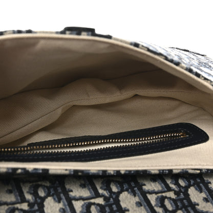 Christian Dior Oblique Saddle Bag Blue 5 of 10