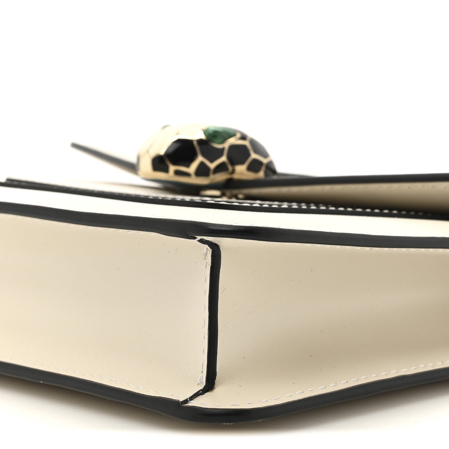 Calfskin Small Serpenti Forever Crossbody Bag White Agate