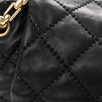Chanel Calfskin Quilted Retro Chain Flap Black 15 of 18