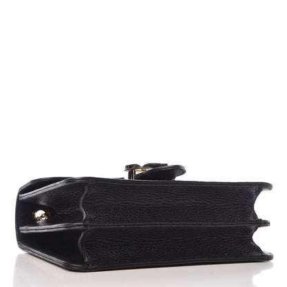 Gucci Dollar Calfskin Small Interlocking G Shoulder Bag Black 4 of 13