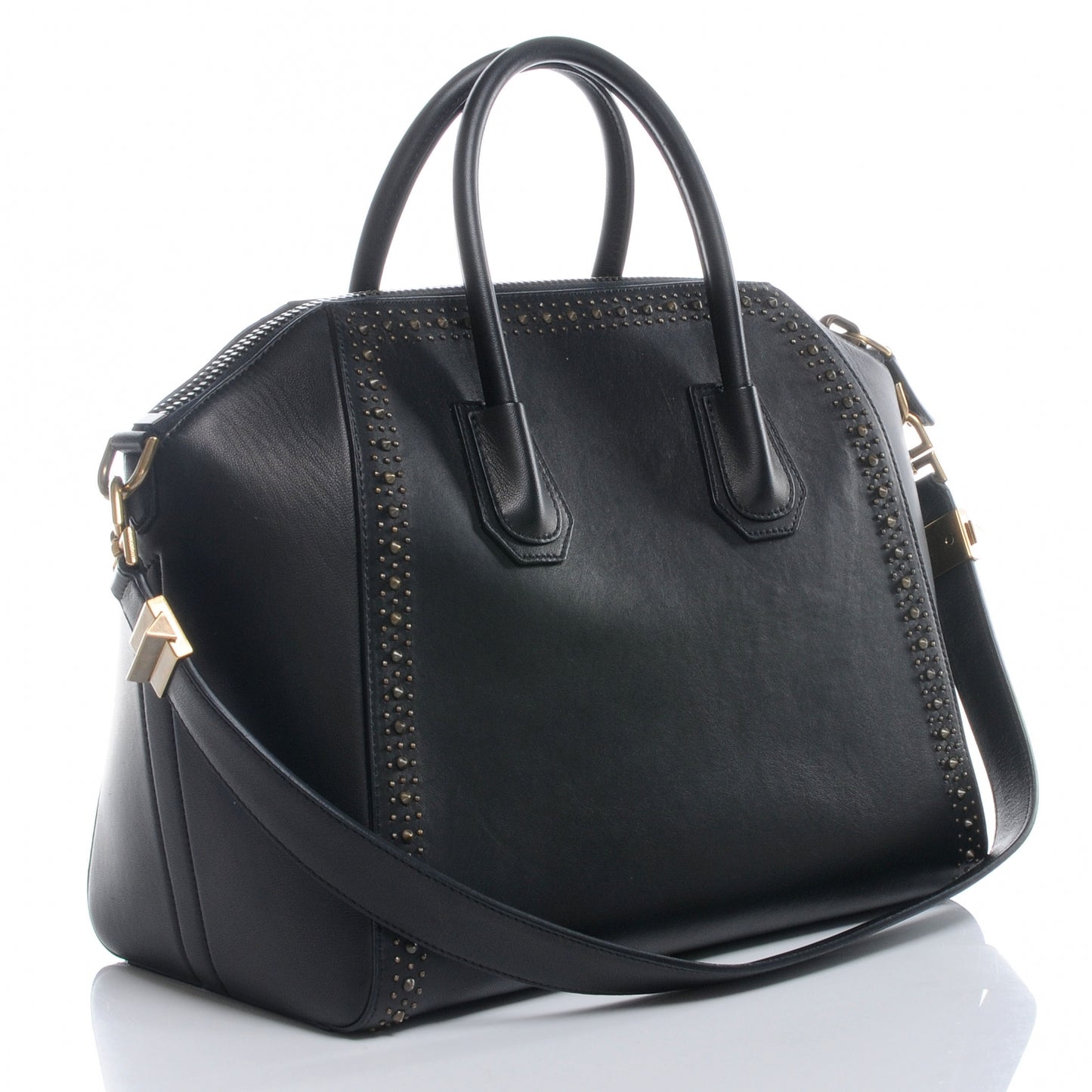 Calfskin Medium Studded Antigona Black