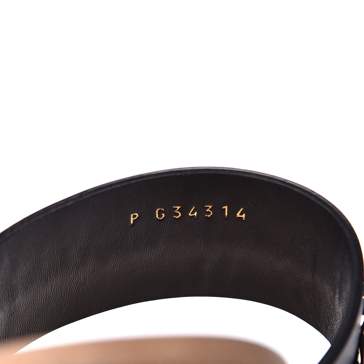 Calfskin Chain CC Logo Toe Ring Sandals 39 Black