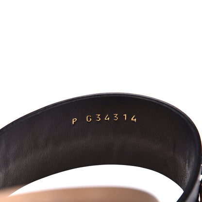 Chanel Calfskin Chain CC Logo Toe Ring Sandals 39 Black 9 of 9