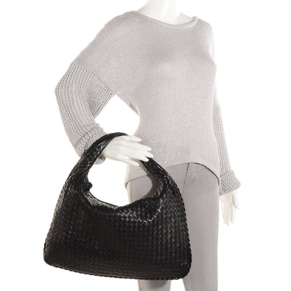 Bottega Veneta Nappa Intrecciato Medium Veneta Hobo Black 2 of 9