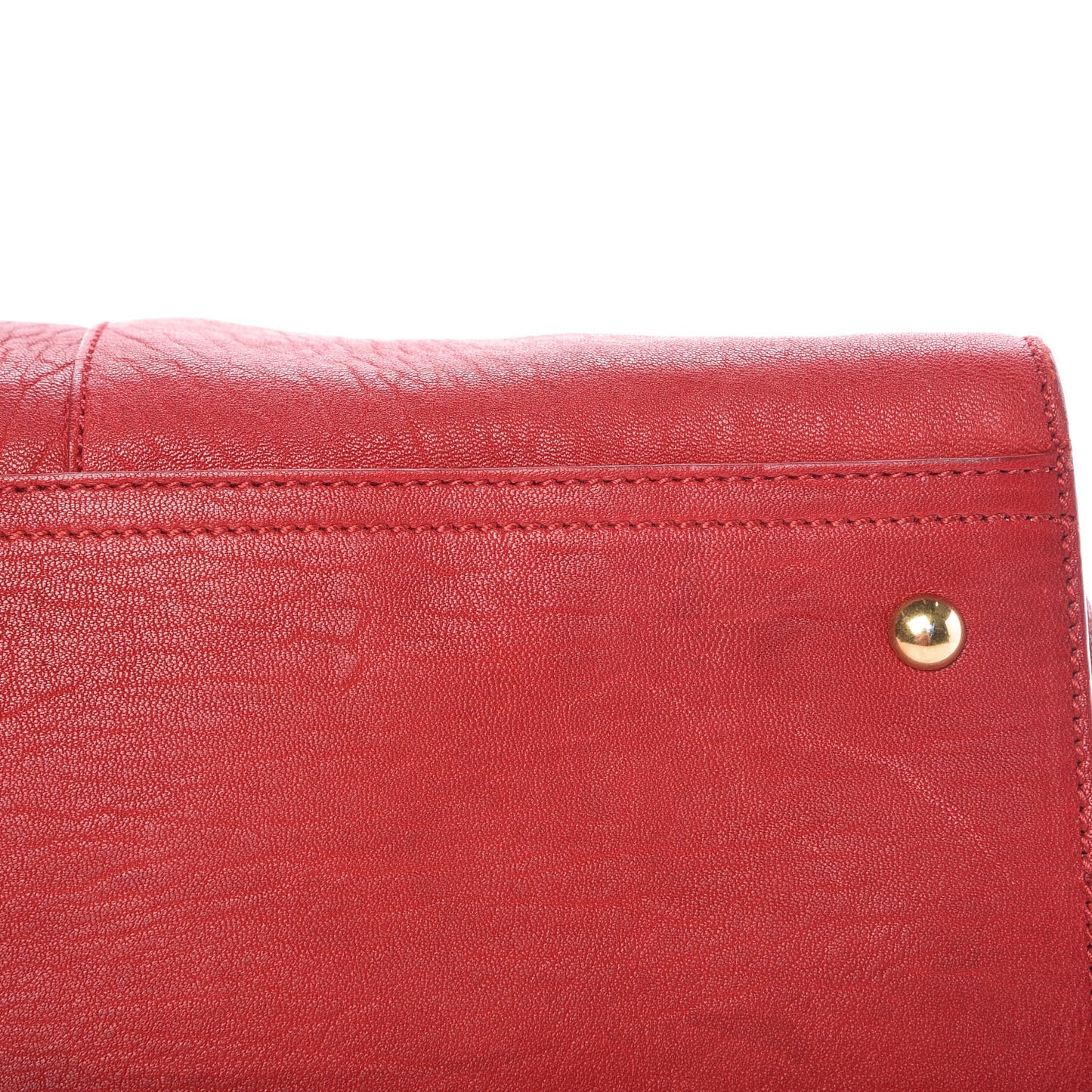 Sheepskin Medium Cabas ChYc Rouge Orient