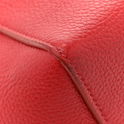 Celine Soft Grained Calfskin Small Sangle Bucket Bag Red 15 of 15