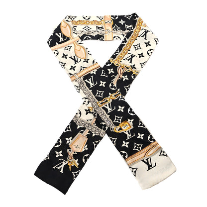 Louis Vuitton Silk Monogram Confidential Bandeau Black 1 of 3
