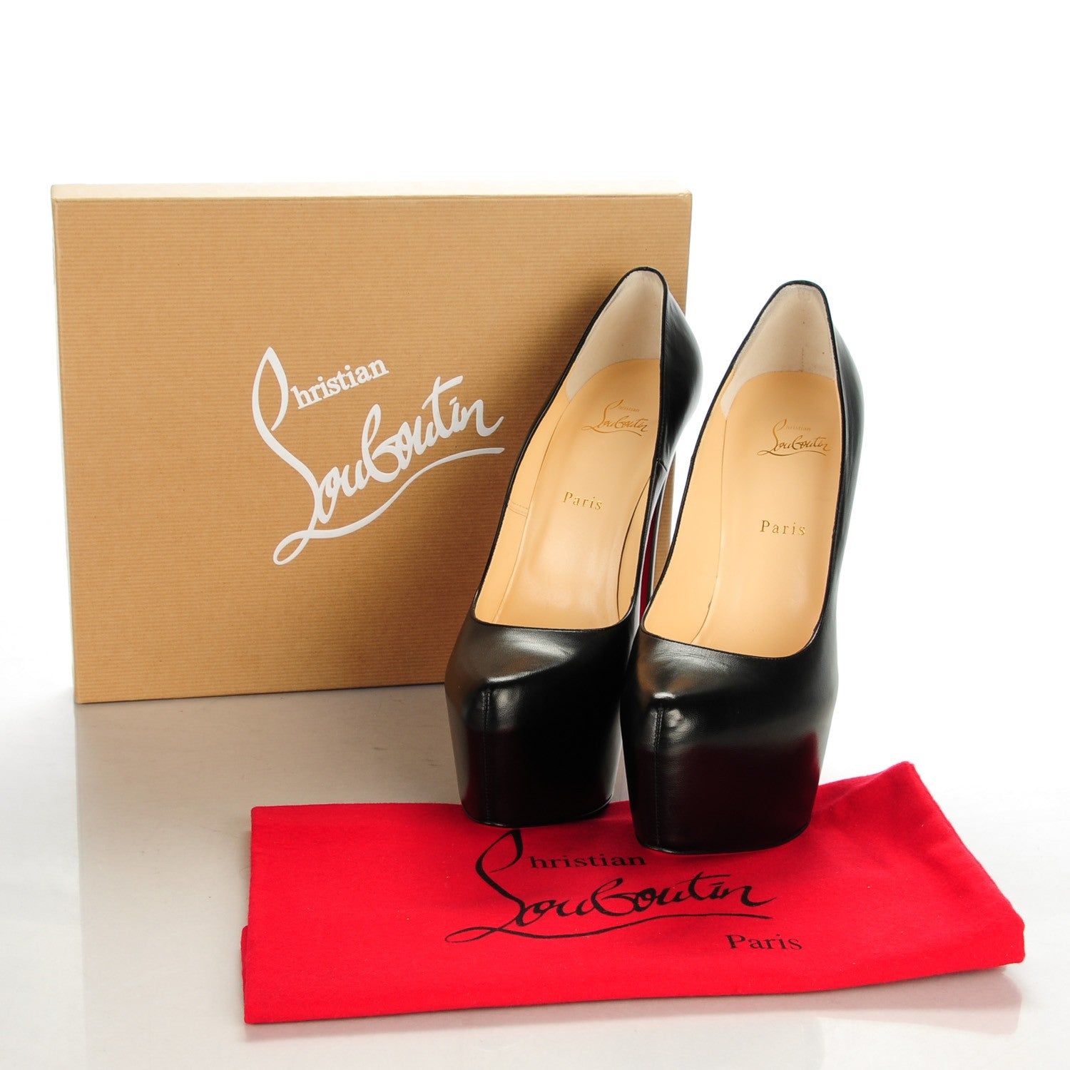 Christian Louboutin Kid Daffodile 160 Pumps 42 Black 8 of 8