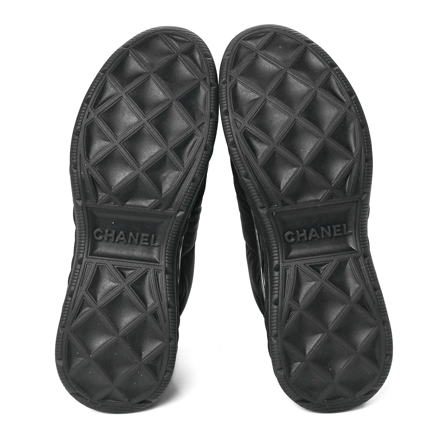 Chanel Nylon Suede Calfskin CC Sneakers 40 Black 5 of 9