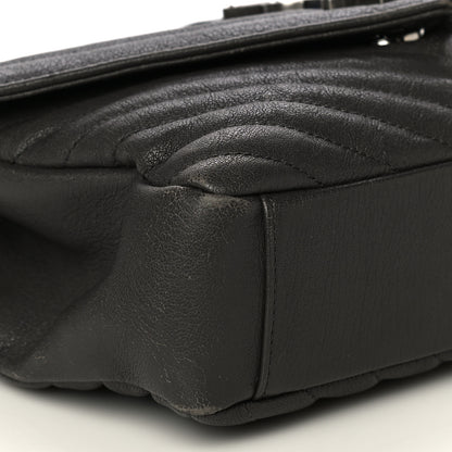Saint Laurent Sheepskin Matelasse Chevron Monogram Medium College Bag Asphalt 10 of 21