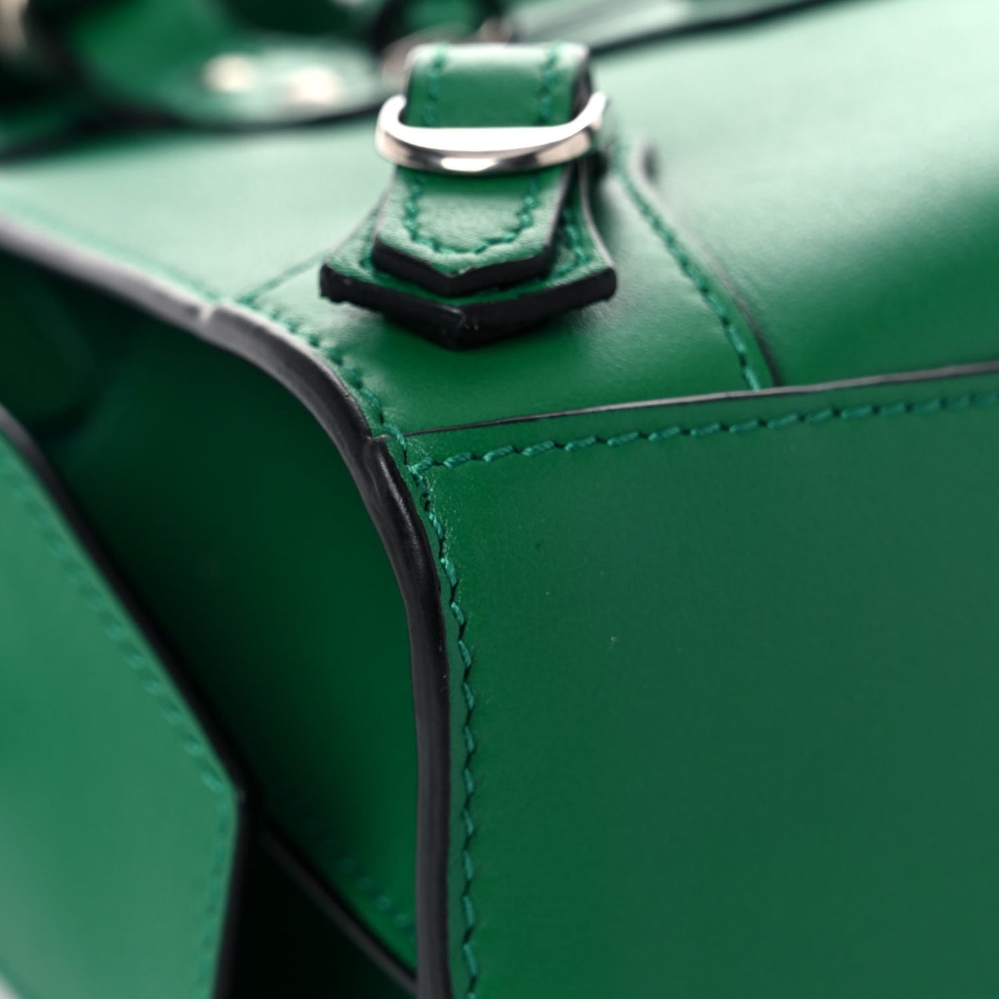 Smooth Calfskin Neo Classic Silver Hardware Mini City Grass Green