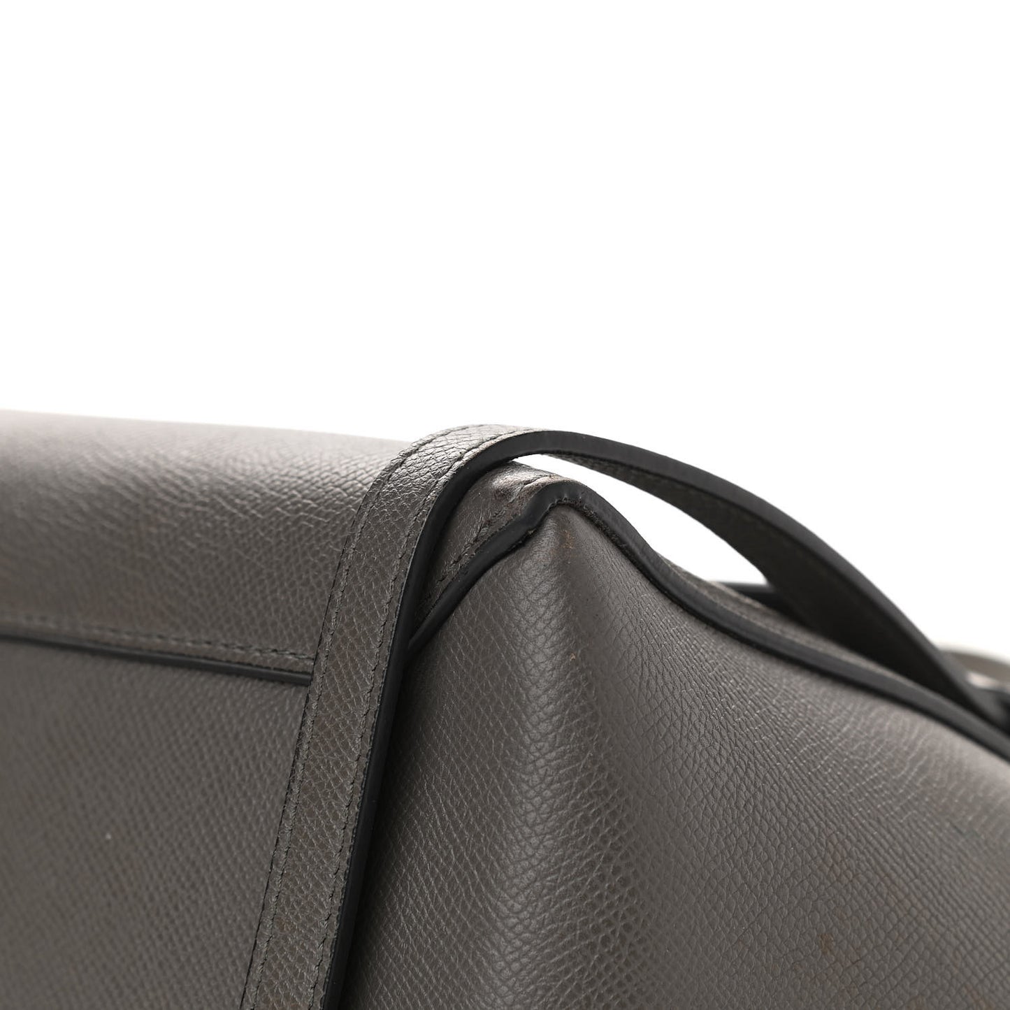 Baby Grained Calfskin Micro Belt Bag Grey