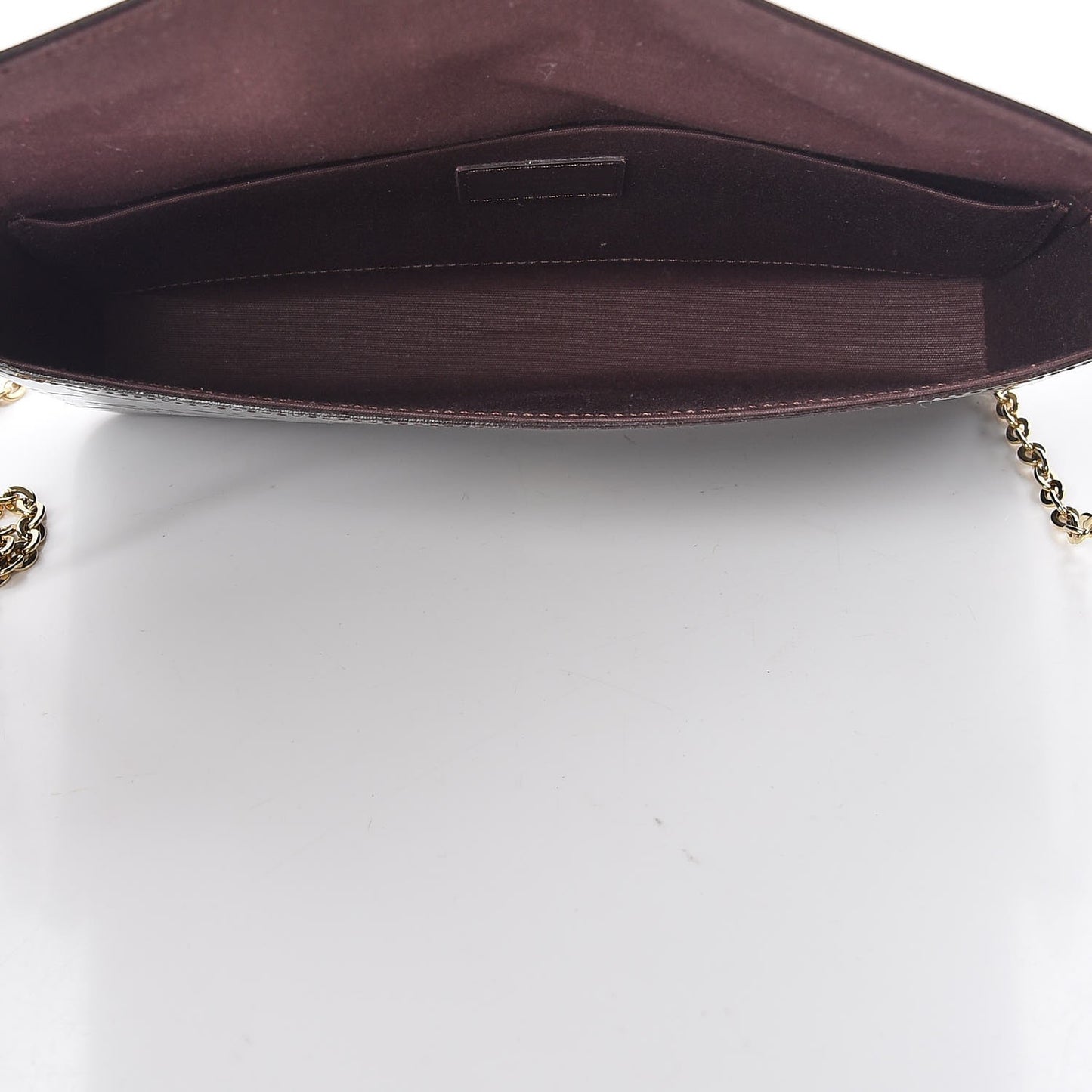 Vernis Pochette Felicie Chain Wallet Amarante