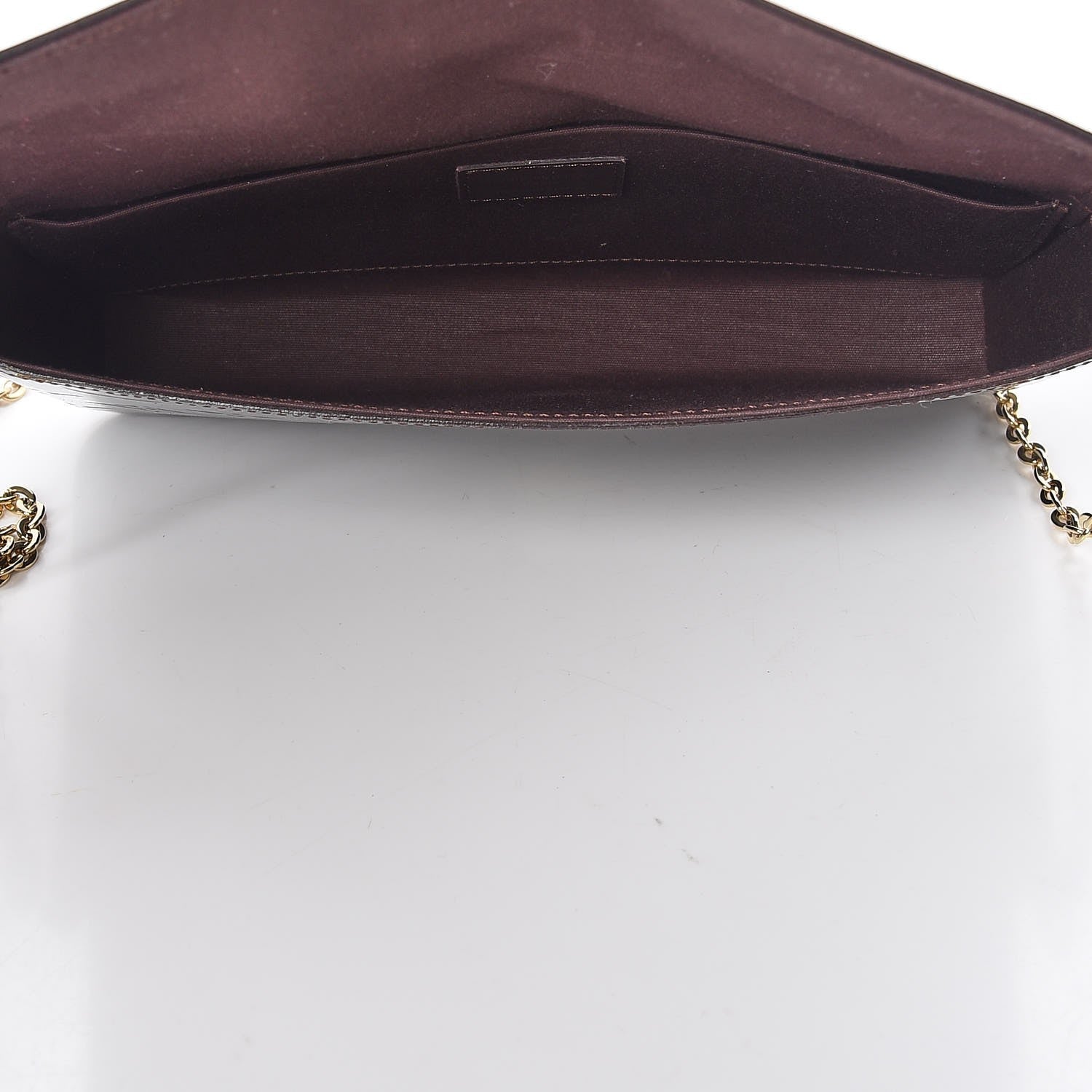 Louis Vuitton Vernis Pochette Felicie Chain Wallet Amarante 5 of 7
