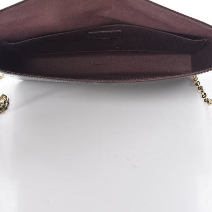 Louis Vuitton Vernis Pochette Felicie Chain Wallet Amarante 5 of 7