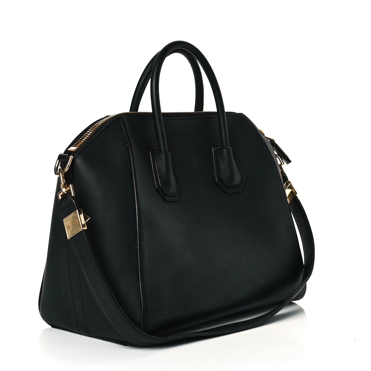 Givenchy Rubber Effect Calfskin Medium Antigona Black 2 of 9
