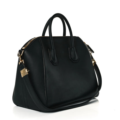 Givenchy Rubber Effect Calfskin Medium Antigona Black 2 of 9