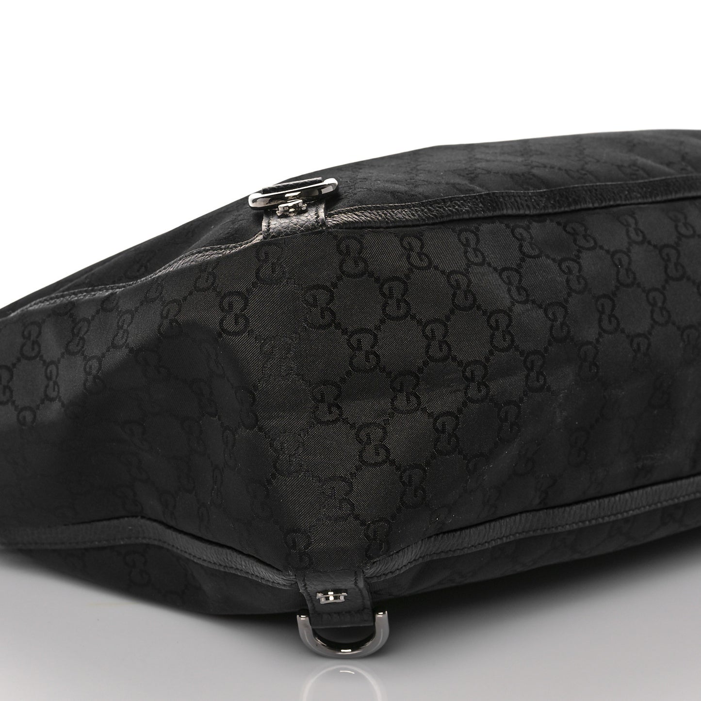 Nylon Monogram Large Abbey Tote Black