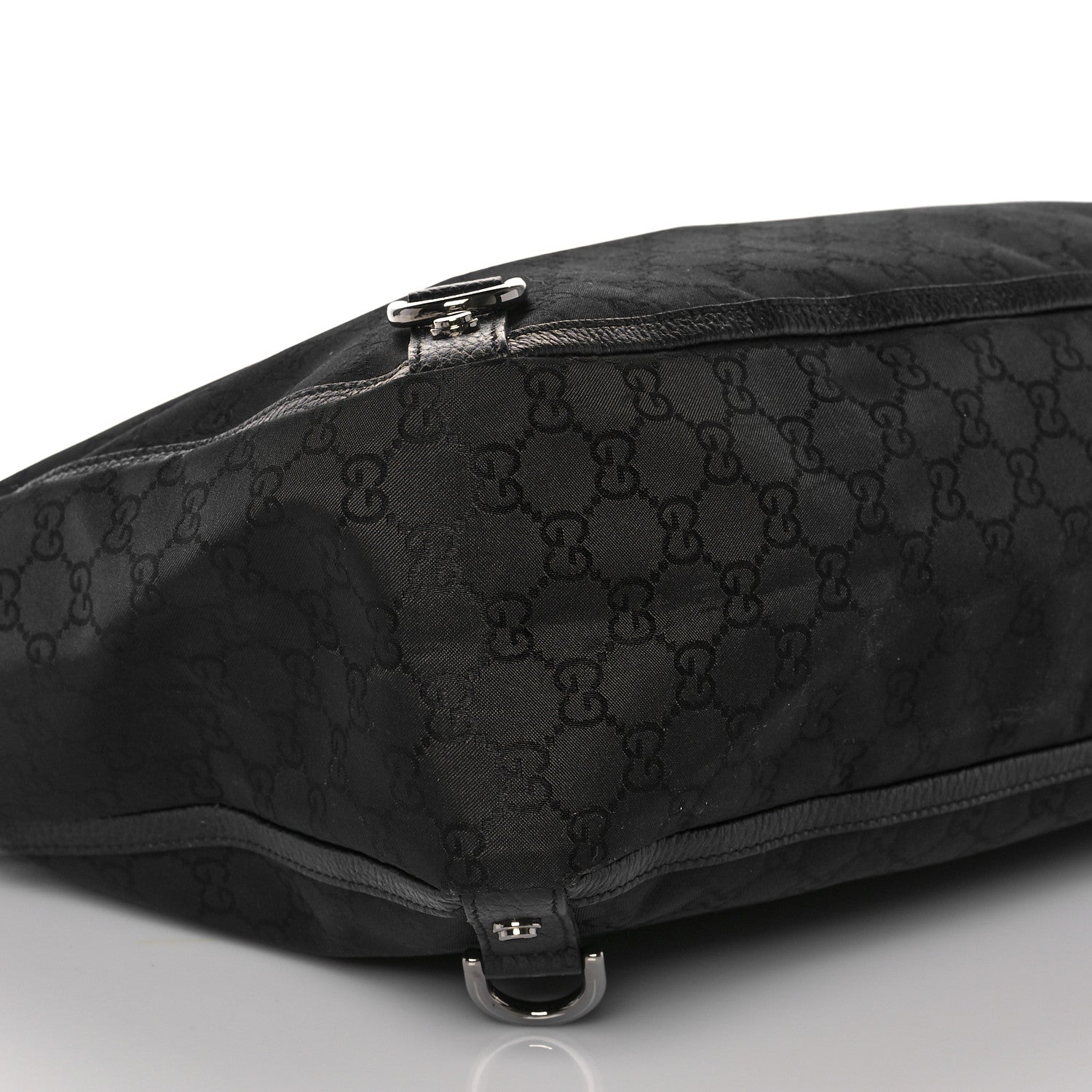 Gucci Nylon Monogram Large Abbey Tote Black 7 of 9