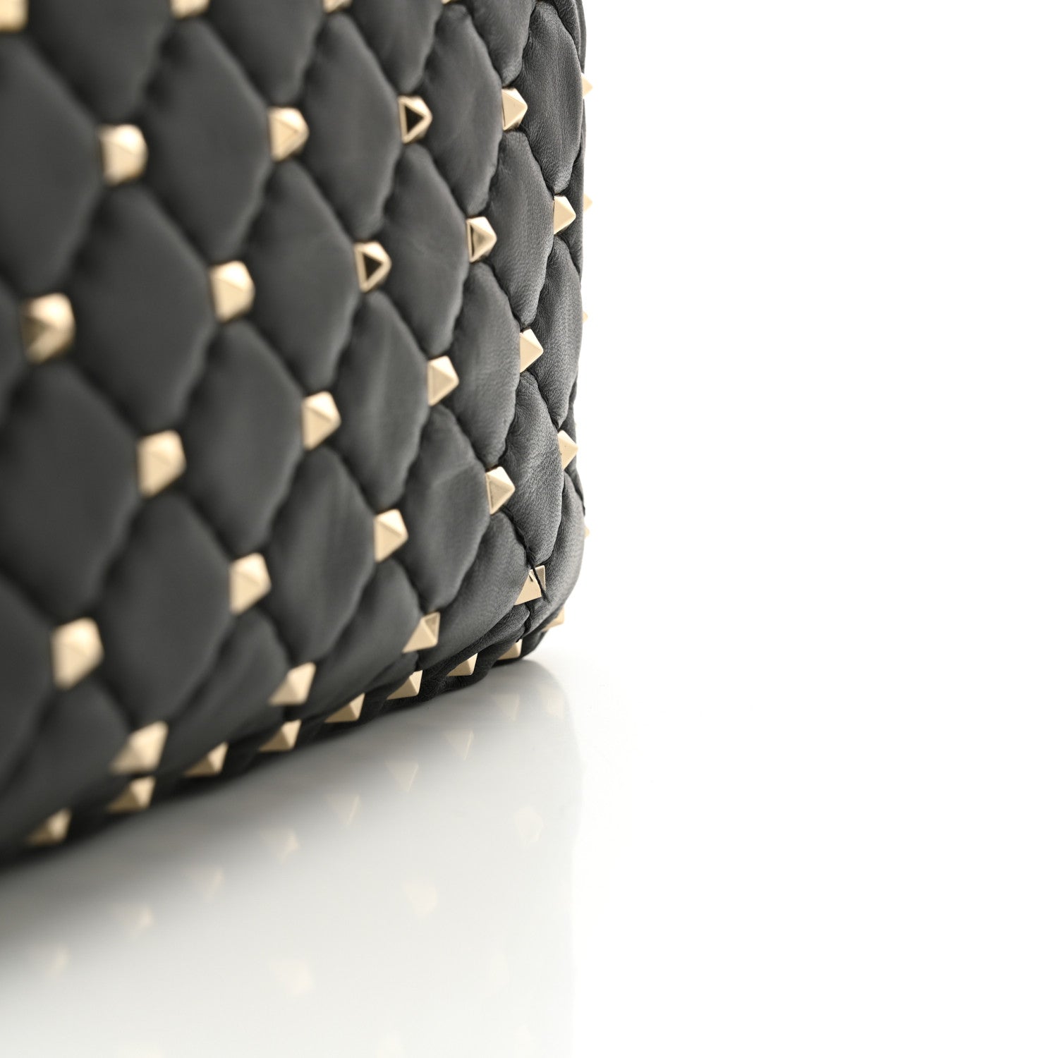 Valentino Garavani Lambskin Medium Rockstud Spike Shoulder Bag Black 11 of 12