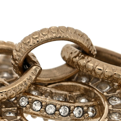 Chanel Graduated Pearl Crystal CC Bracelet Gold 4 of 5